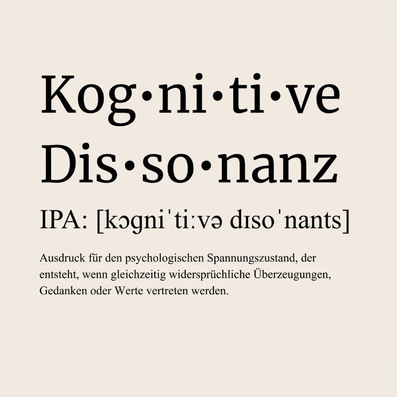 Kognitive-Dissonanz