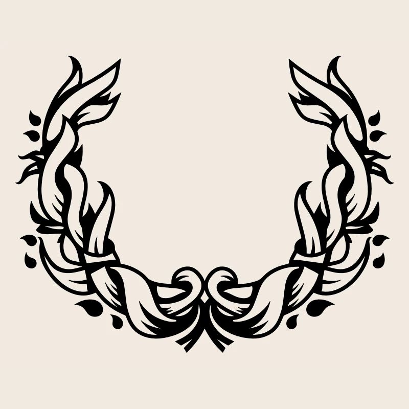une couronne de fleurs de feuilles