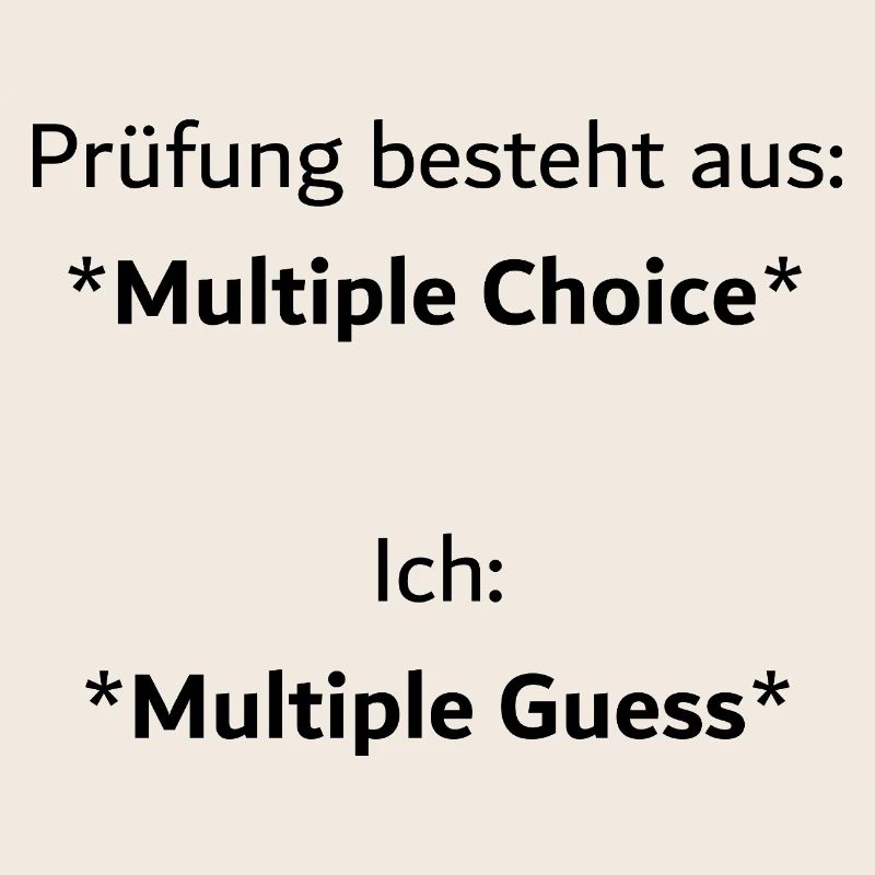 University Saying "Multiple Choice" Gift, Students