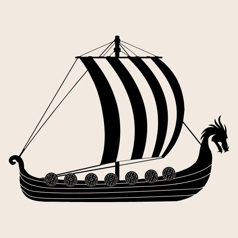 Wikinger-Drachenschiff