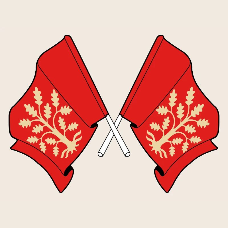Drapeaux croisés de la conception symbolique d’Agder