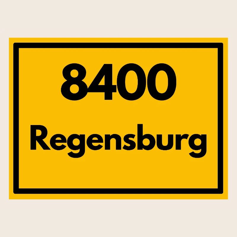 OLD POSTCODE ZIP CODE RETRO 8400 REGENSBURG