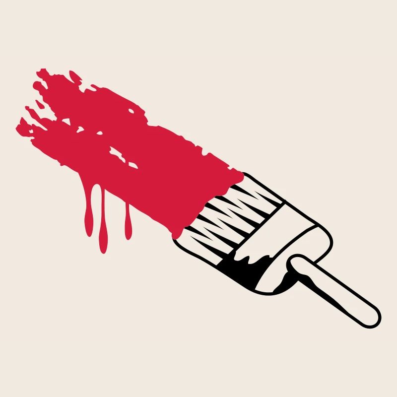 Une brosse avec des couleurs