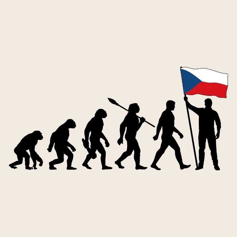 Tschechien - Evolution - Flagge - Nation