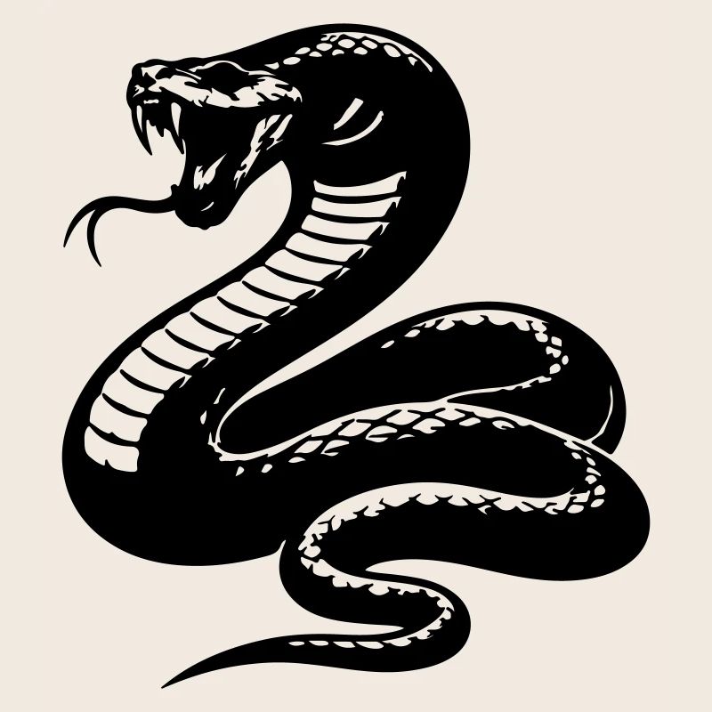 Schlange Python Silhouette