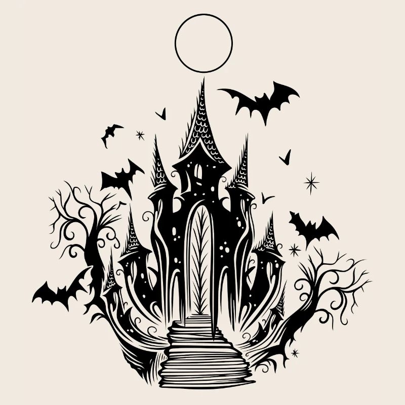 Vampire Castle Bat Halloween