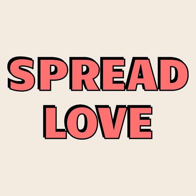 Diffusez l’amour : Typographie rose audacieuse