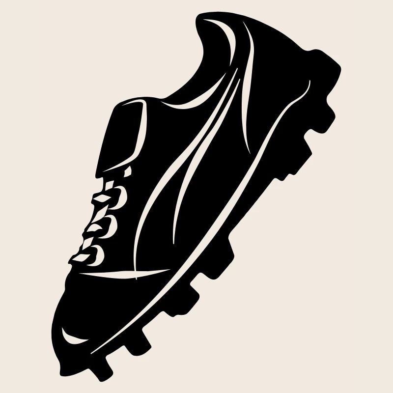 Fußballschuh transparente Schattenfigur