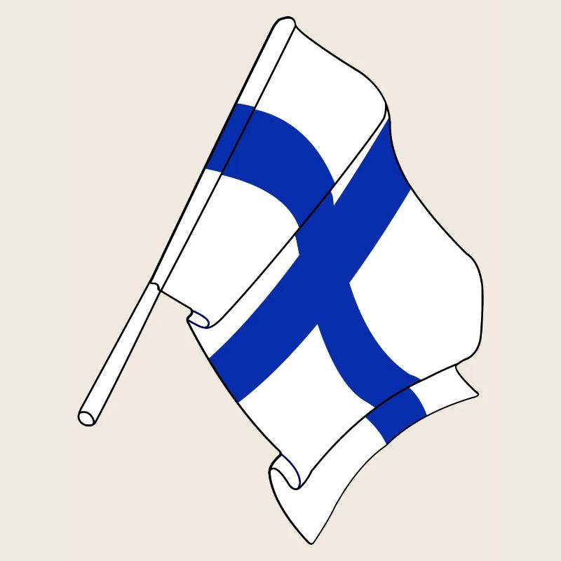 Drapeau de la Finlande