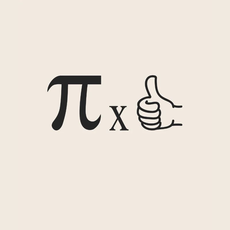 Math Math meme Pi times thumb circle number