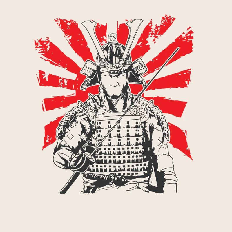 Samurai Schwert Samurai Krieger mit Rüstung
