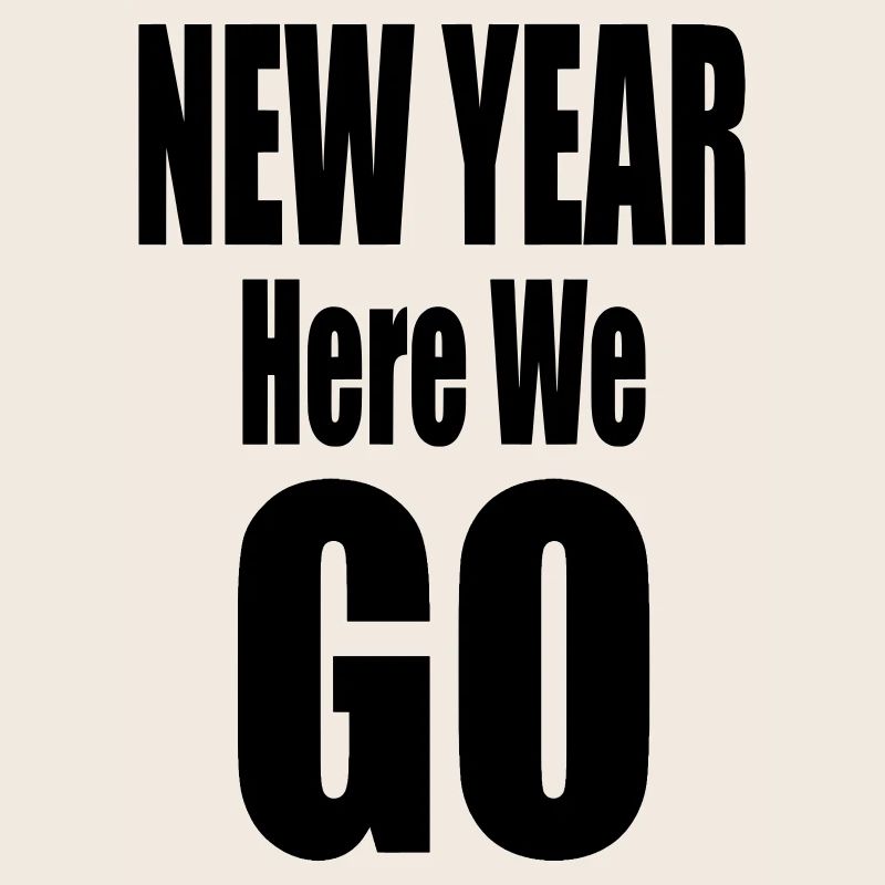 Nouvelle année, c’est parti Conception typographique audacieuse