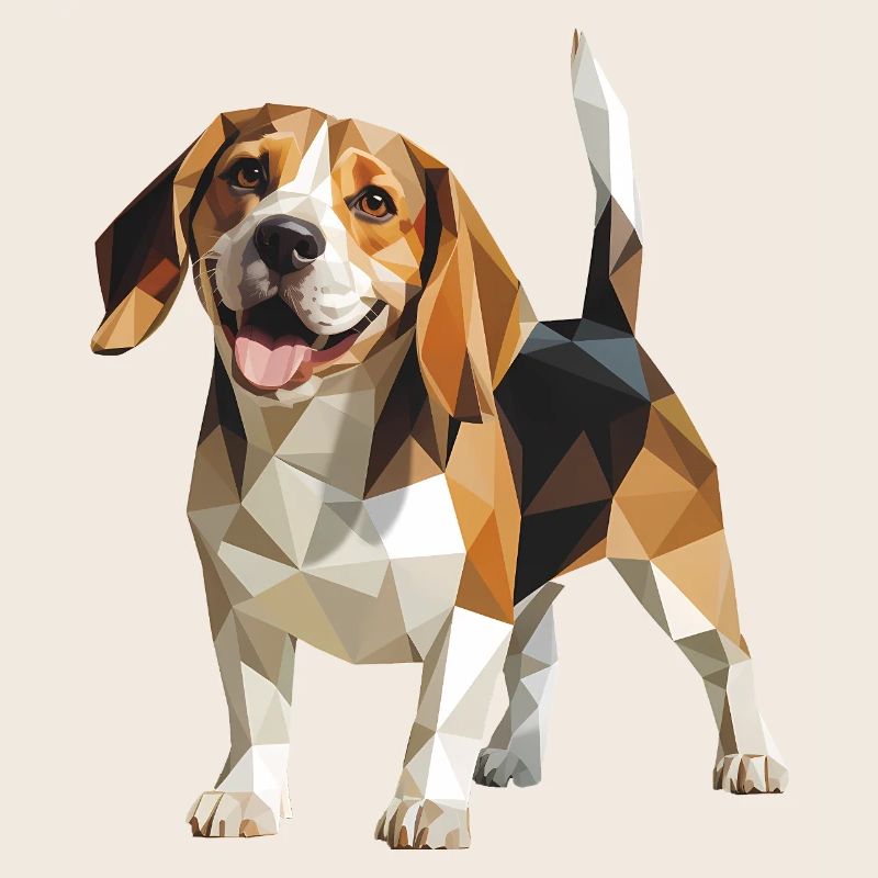 Beagle - Cool Low Poly Logo