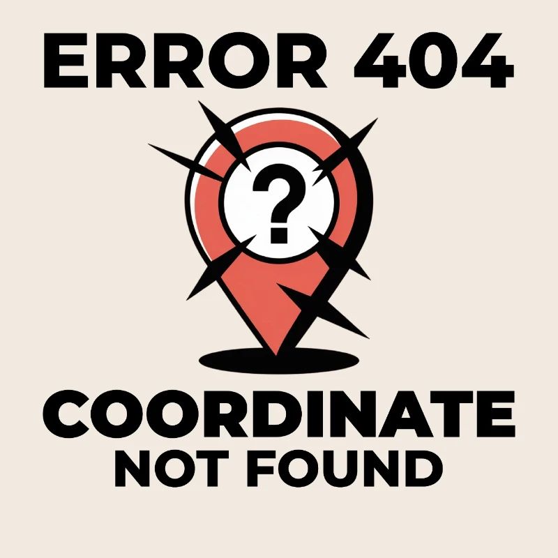 Question Mark Pin Lost Location GIS Error
