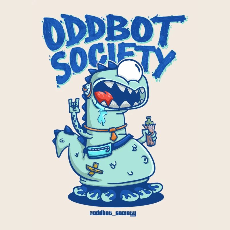 ODDBOT-GESELLSCHAFT Dino-Roboter Blau
