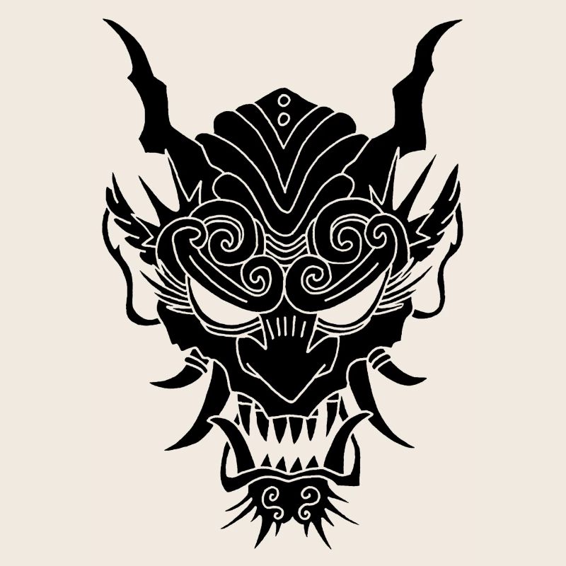 schwarzer Gothic-Dämon