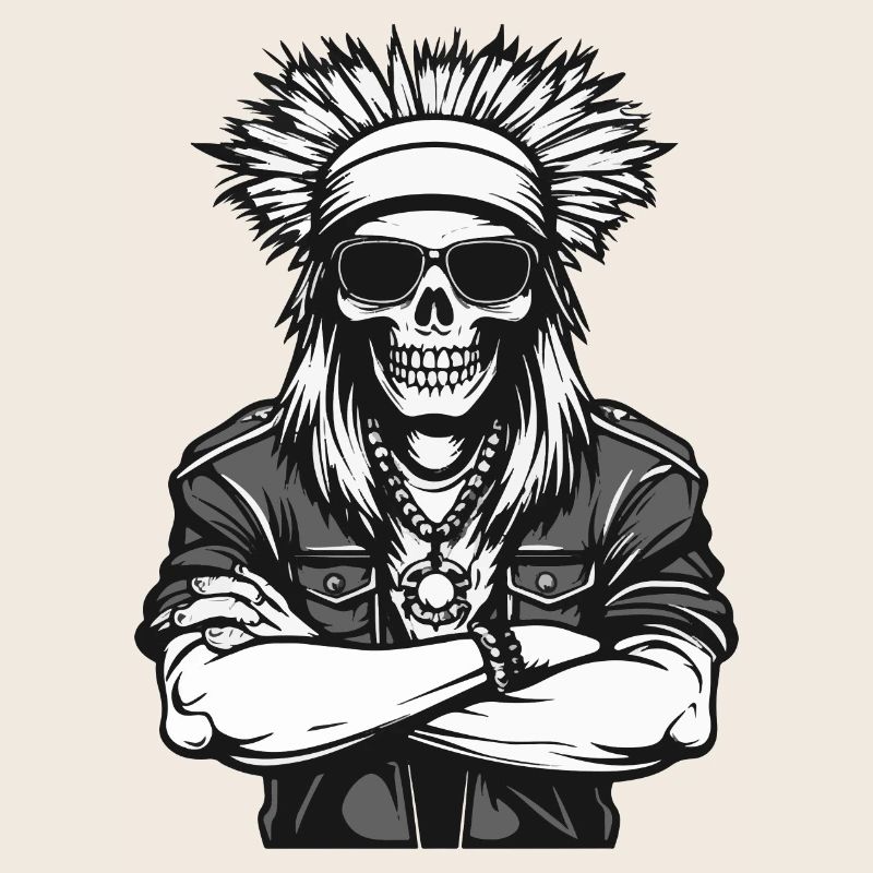 Crâne Apache Indien