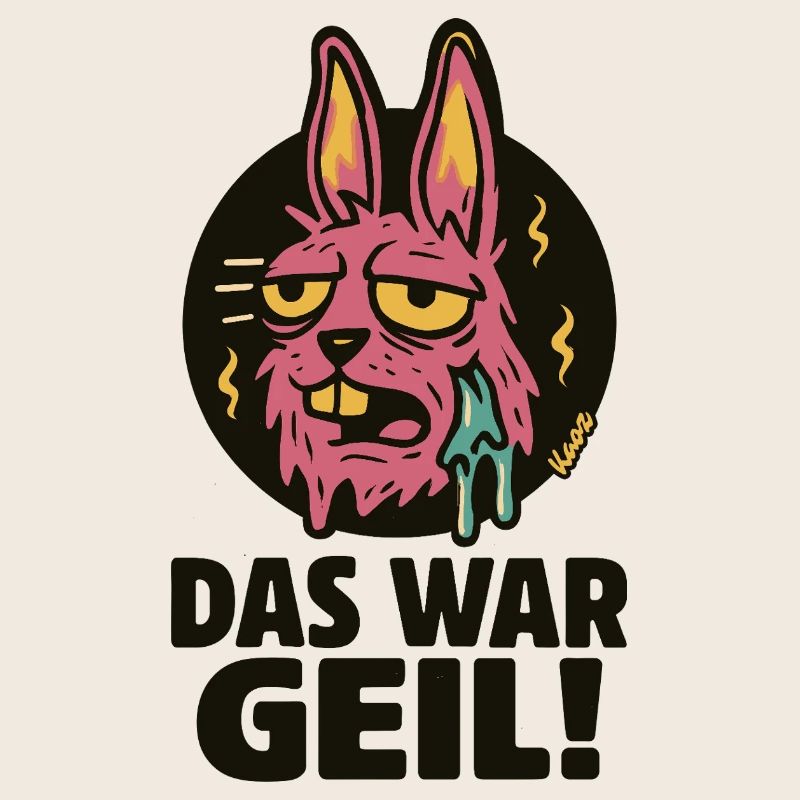 Pinker Hase Graffiti: Das War Geil