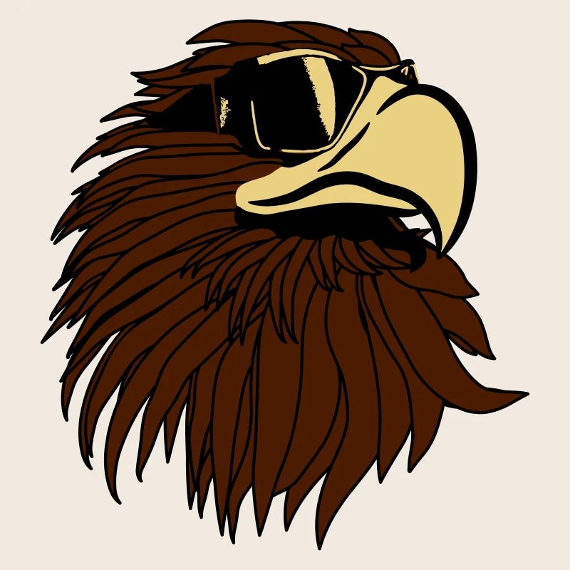 Aigle de cool lunettes de soleil tête Eagle