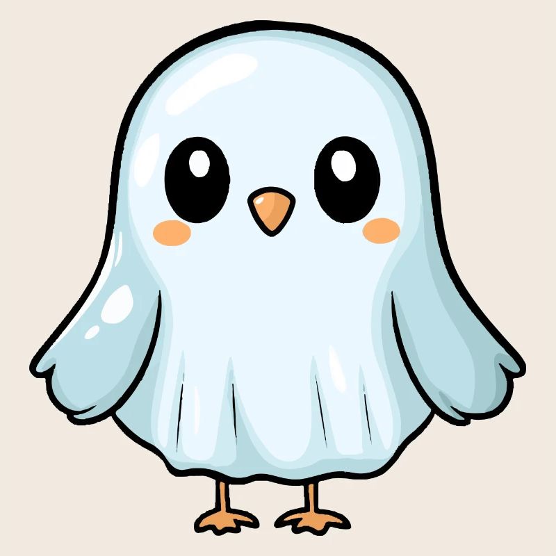 Taube Vogel Halloween Comic Geist