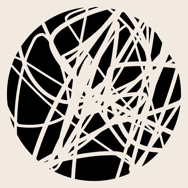 Scribbled chaotic strokes pattern