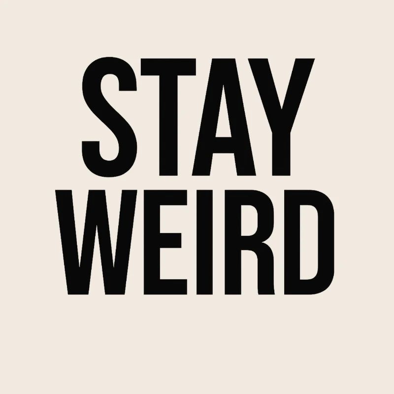 Une conception graphique 2D présente l’expression STAY W