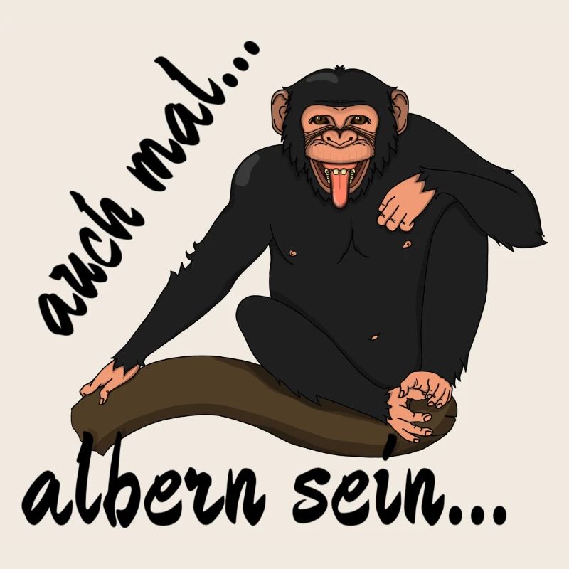 Schimpanse "auch mal albern sein..."
