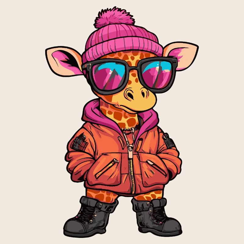Giraffe Cool Comic