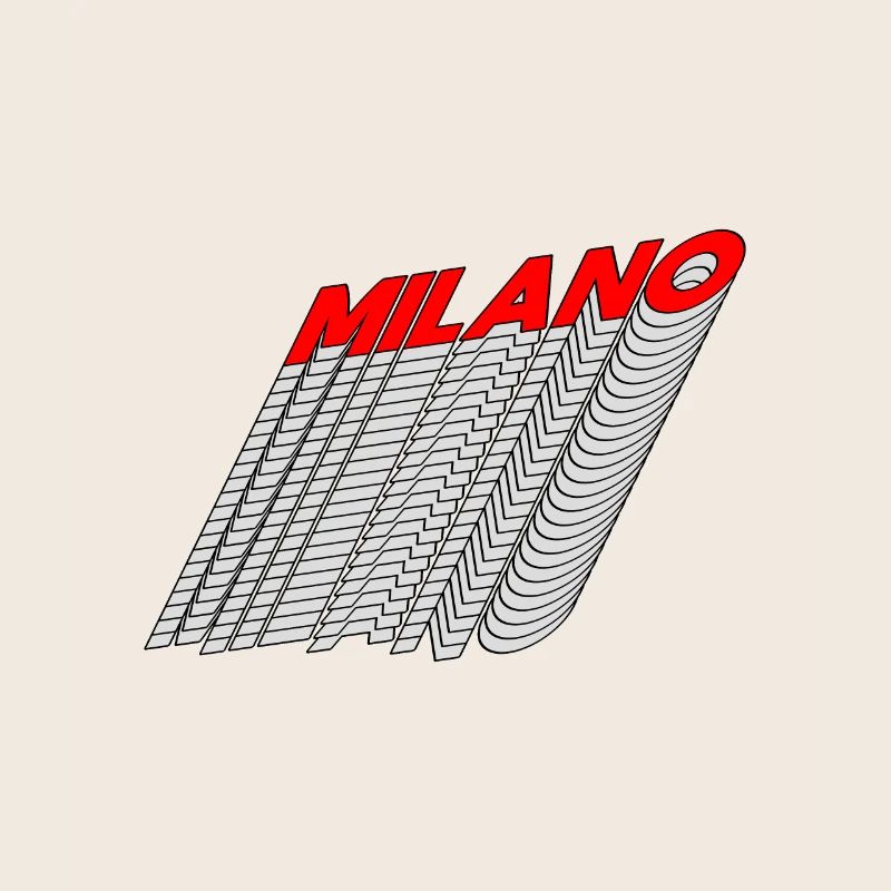 Milano Neon Lines 3D Perspective