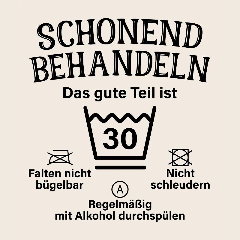 Schonend Behandeln Männer Geschenk 30. Geburtstag
