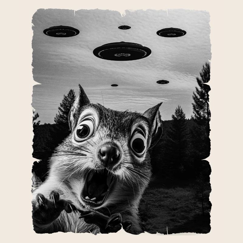 Eichhörnchen Auserirdisch Invasion Uap Weirdcore