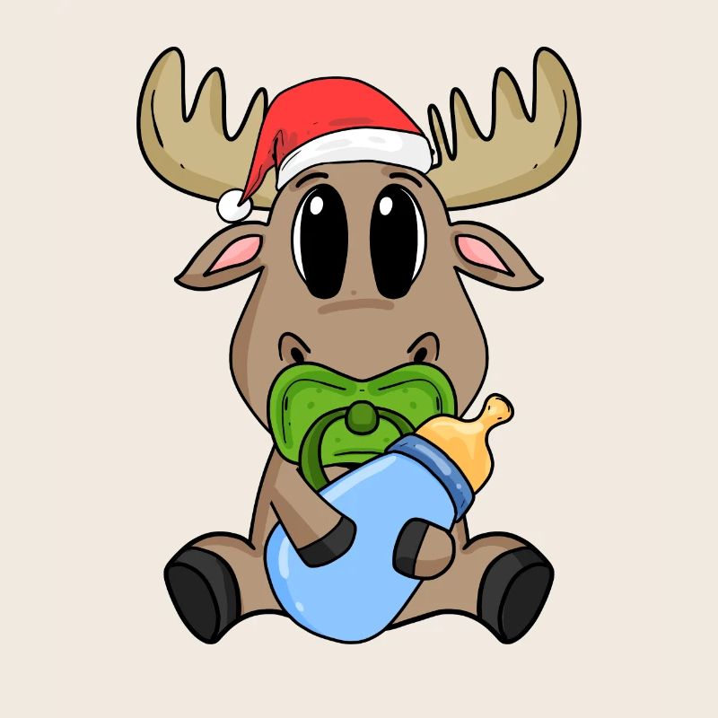 Bébé orignal Noël