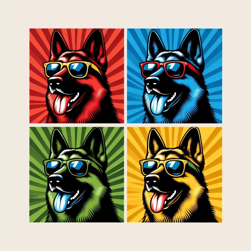 Shepherd's Pop Art Bear, Teddy, Biscuit, Waffles