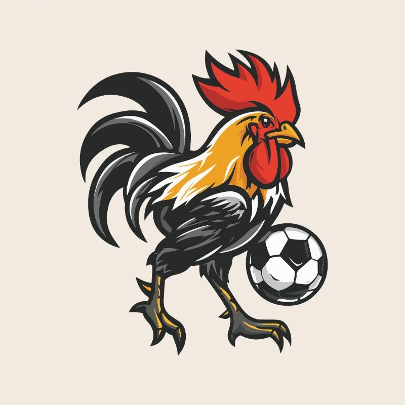 Kickerhahn Maskottchen