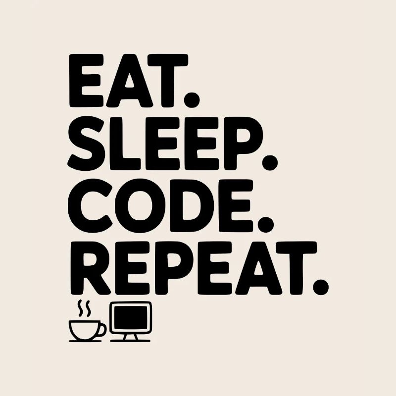 Mange. Dors. Code. Répétez.
