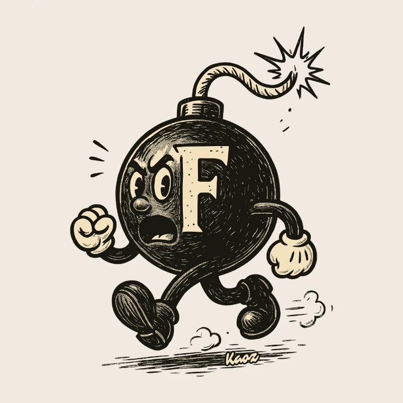 F-Bombe-Maskottchenbombe