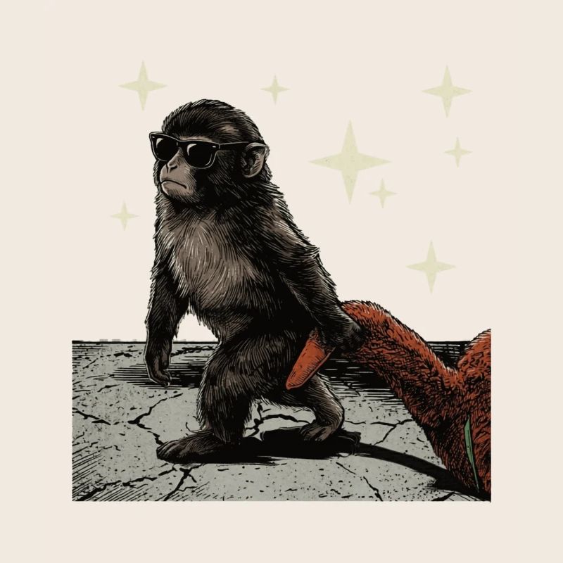 Bébé Singe Coup de Poing