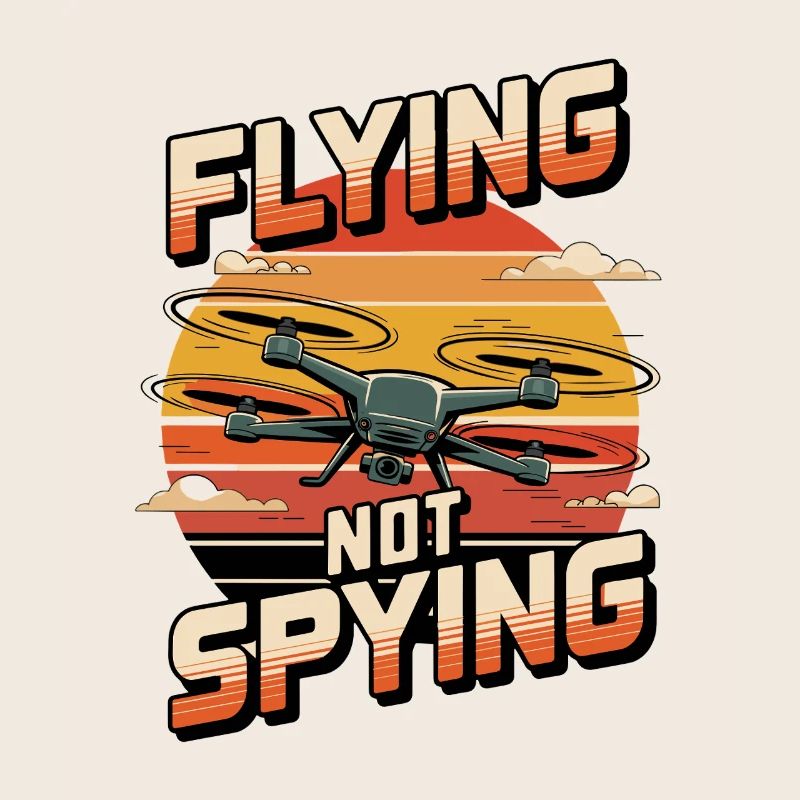 Drone Flying Not Spying Sunset