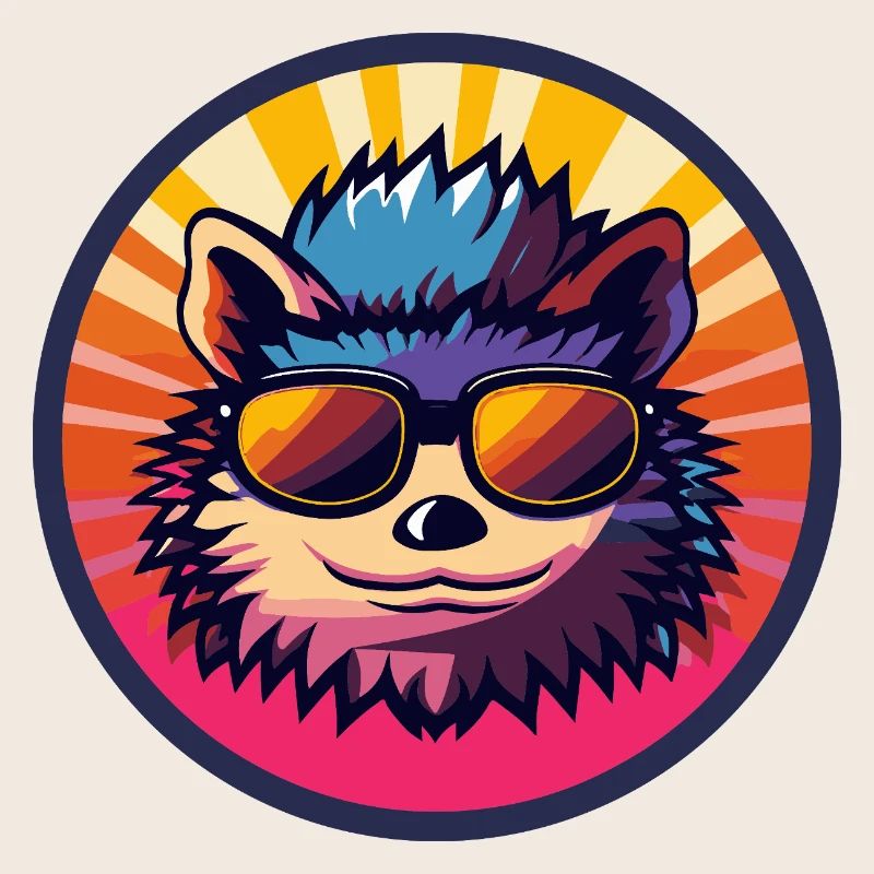 Igel Comic Cool Sommer