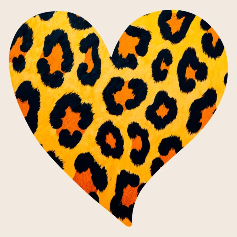 Leopard Herz Muster