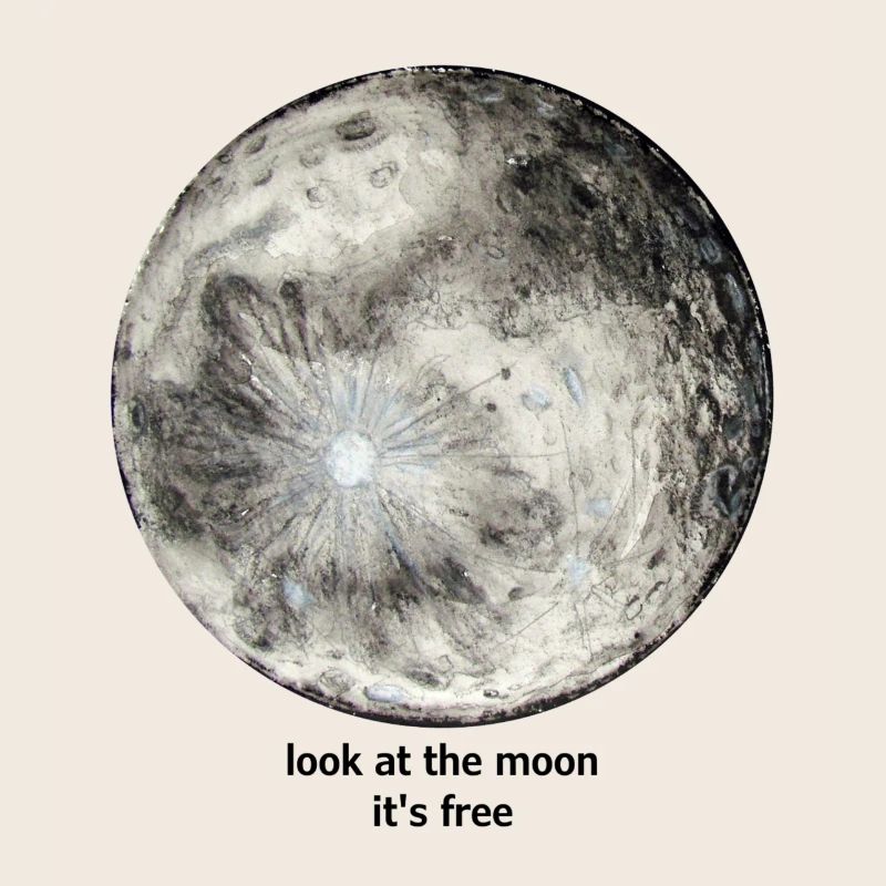 regarde la lune, c'est gratuit