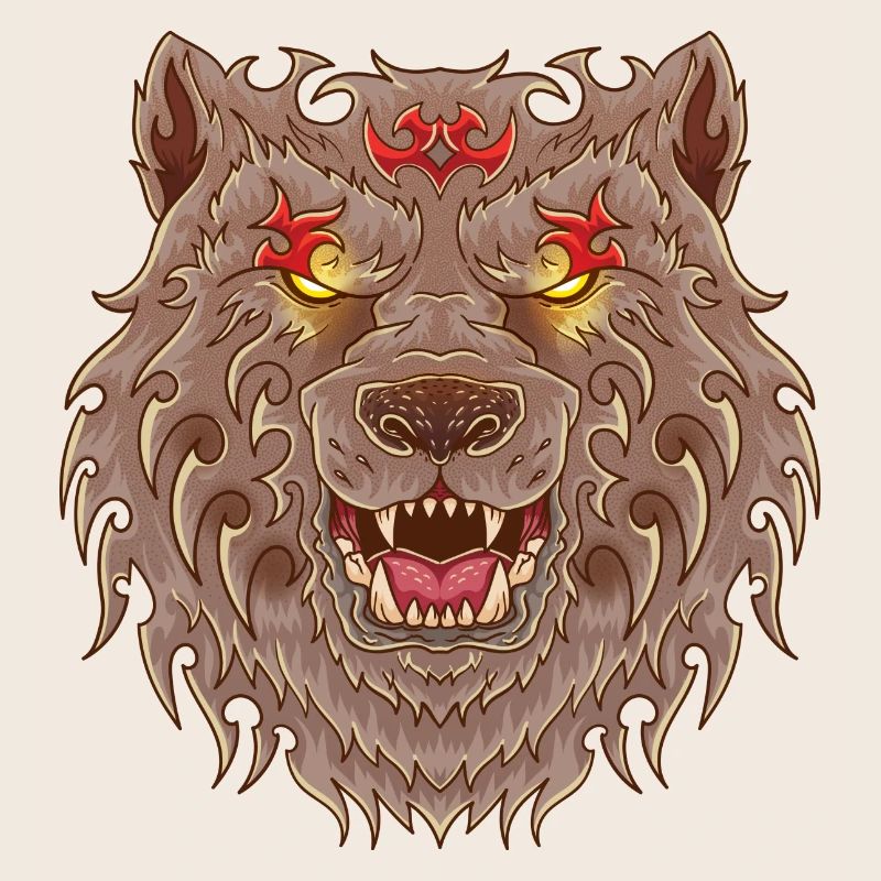 WOLF TATOO