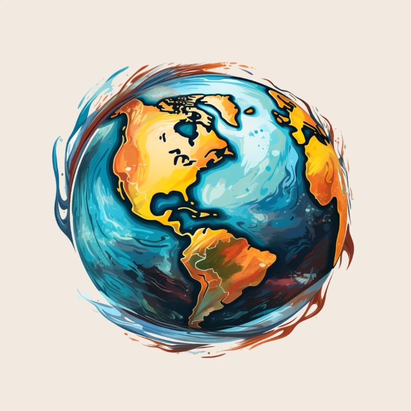 Globe en mouvement