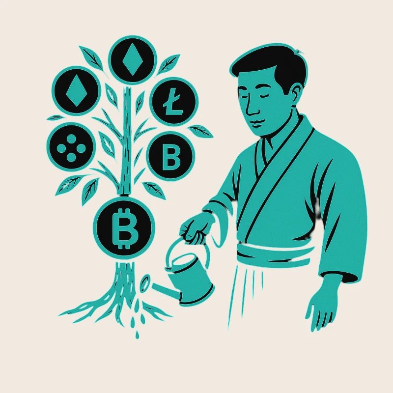 Satoshi-Baum Wurzeln der Krypto-Revolution Bitcoin
