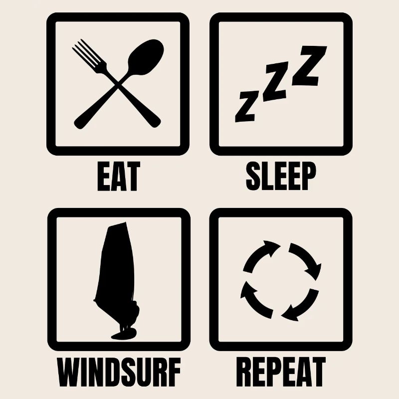 Routine de planche à voile