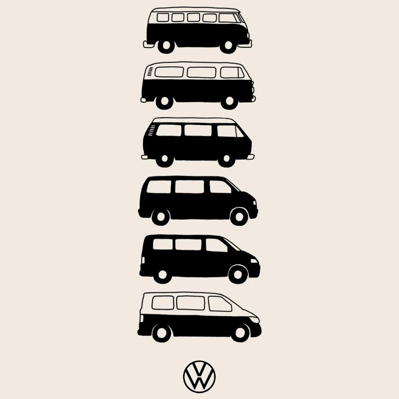 Volkswagen Verticale VW Camper Evolution Avec Logo