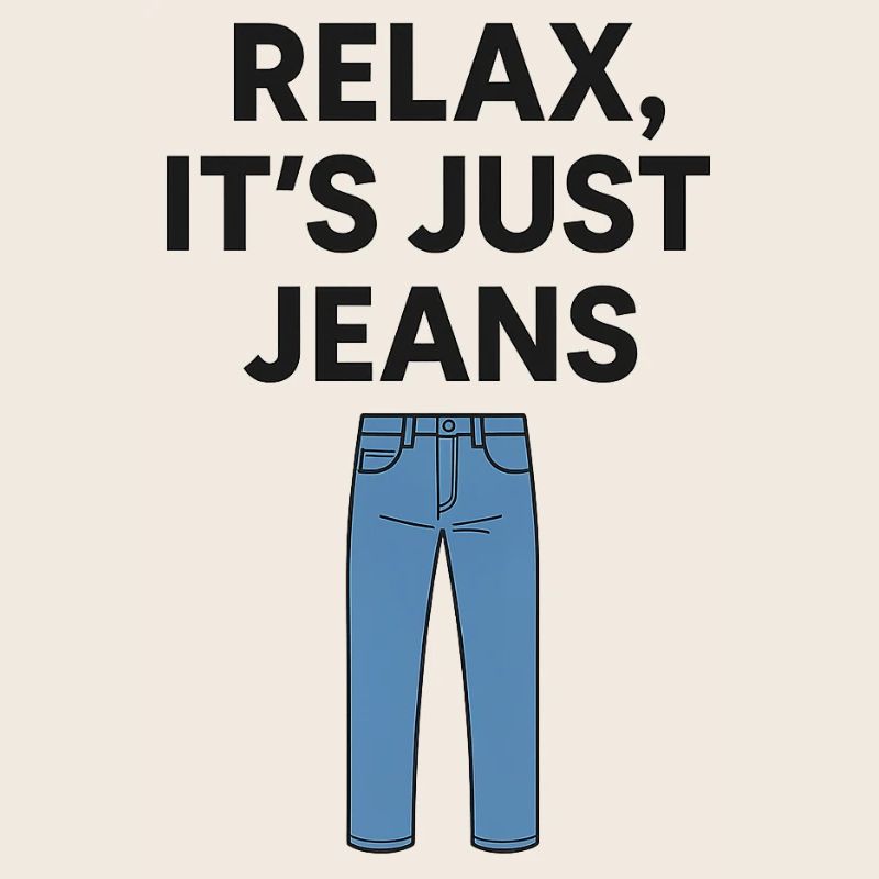 Relax It's Just Jeans Graphic Tee