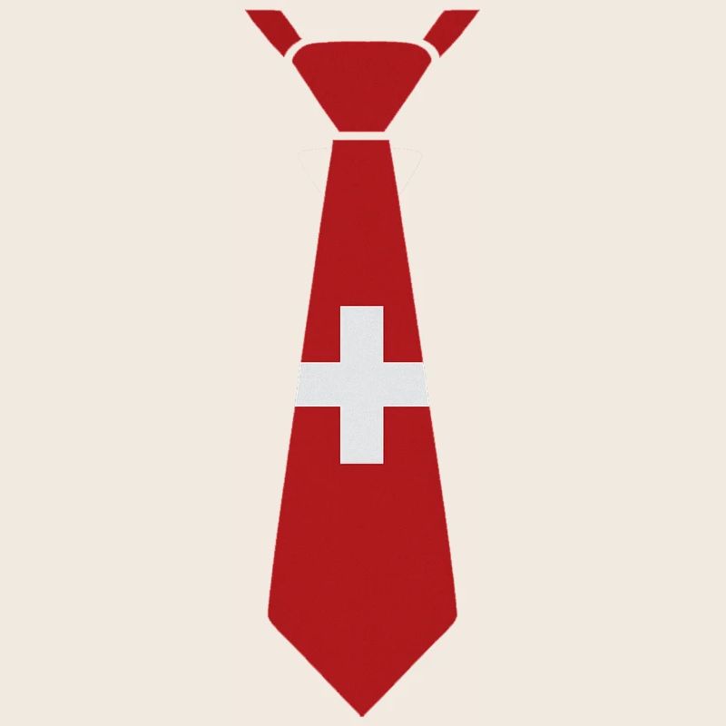 Cravate suisse – Conception du drapeau