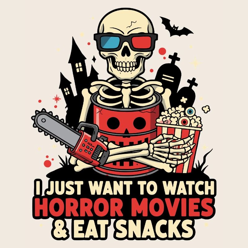 Skeleton Popcorn Horror Snack
