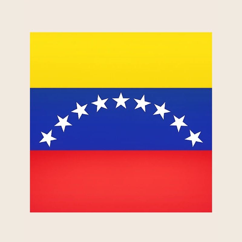 Venezuela-Flaggenbogen-Sterne